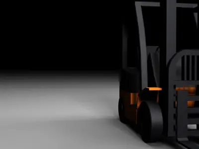 fork lift 3D model by lunzaluclinton