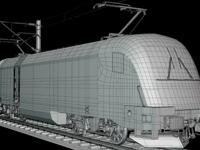 Siemens Taurus locomotive 3D model
