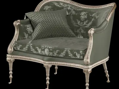 RONALD PHILLIPS Brocket armchair 3D model