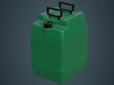 Fuel Can 8A Low-poly 3D model
