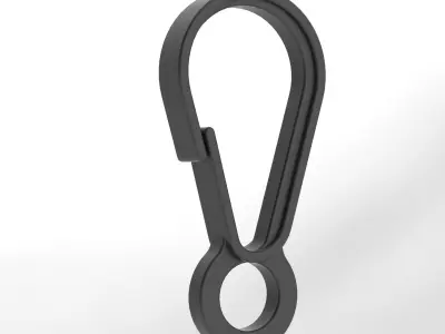 Plastic Snap Hook Free 3D model