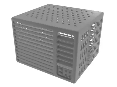 Window Air Conditioner Low-poly 3D model