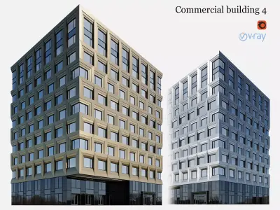Commercial building 4 3D model