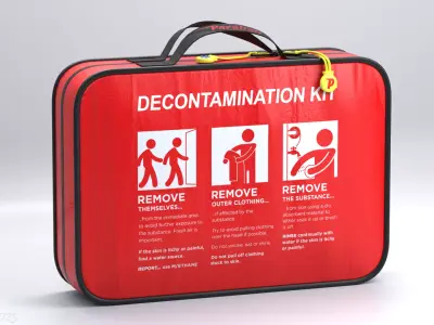 SP Parabag Decontamination Kit Low-poly 3D model
