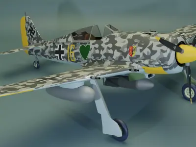 Focke-Wulf Fw 190 3D model buy