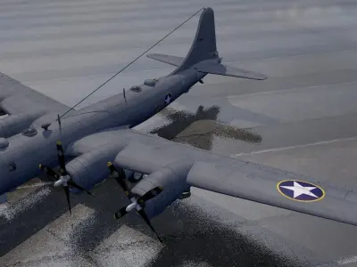 Boeing B-29 Superfortress 3D model by chipbasschao