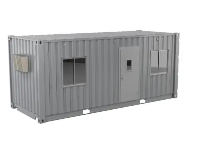 Office Container With Interior 3D model