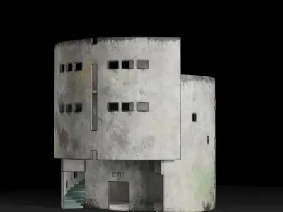 Old Castle Low-poly 3D model