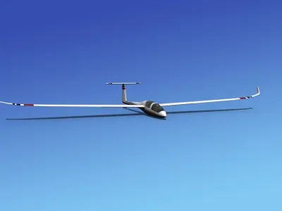 DG-1000 Glider V09 3D model