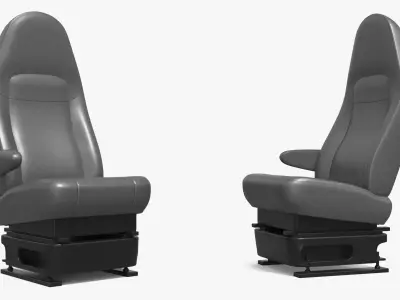 Adjustable Vehicle Operator Seat 3D model
