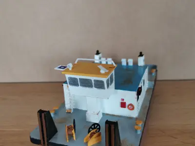1 100 Push boat 3D printed kit 3D print model