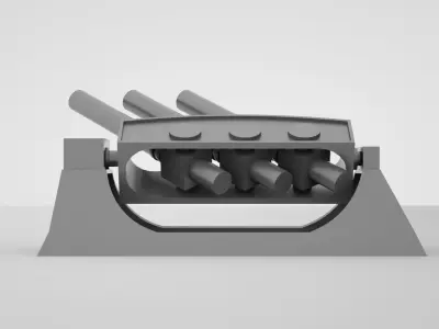 Anti Submarine Mortar Mark 10 ASW Limbo  3D model