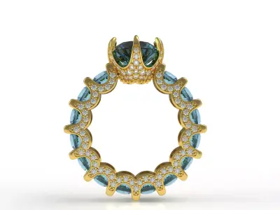 Engagement Ring 3D print model