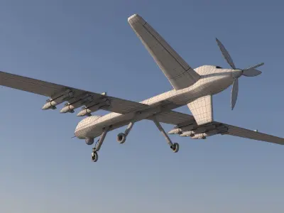 Drone Predator  3D model 3D model