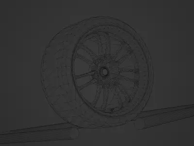 Rays Volk Racing RE30 Clubsport II Low-poly 3D model