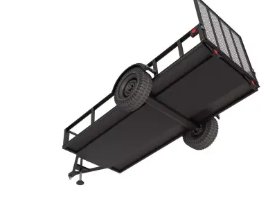 Utility Trailer 3D model purchase