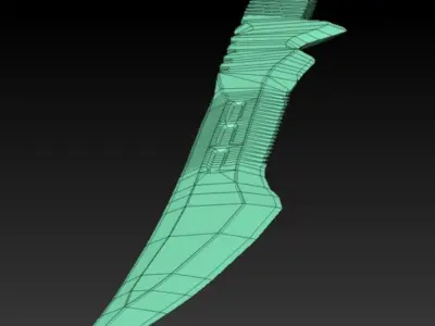 Sword Low Poly  Ready for Game Low-poly 3D model