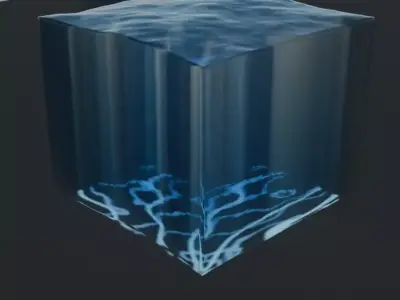 water animation moving water used for making lakes or oceans Low-poly 3D model