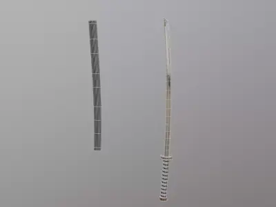 Samurai Katana Sword 3D model