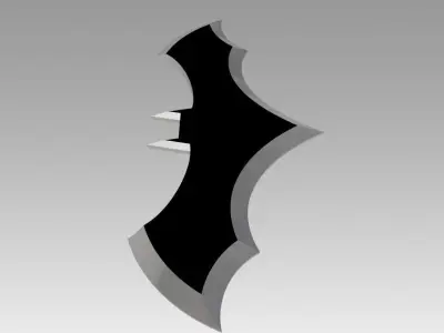 batman logo 3D model