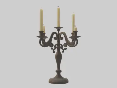 Candelabra Model 1 Low-poly 3D model