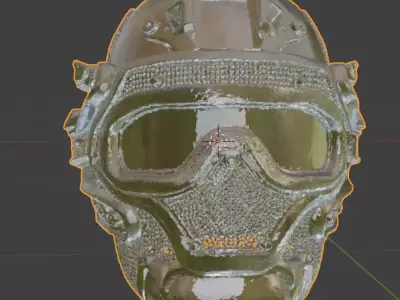 Casque military Low-poly 3D model