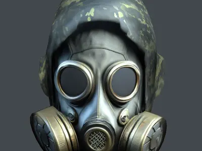 Helmet 3d model military combat Military scifi helmet  Low-poly 3D model