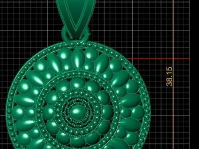 ANTIQUE GOLD LOCKET SET 3D PRINTABLE MODEL 3D print model