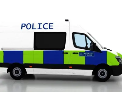 Mercedes Benz Sprinter L2H2 2015 England Police Crew Van EU 3D model