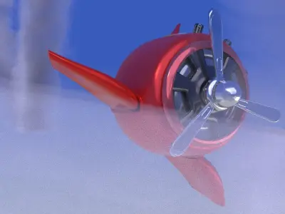 toy aeroplane 3D model