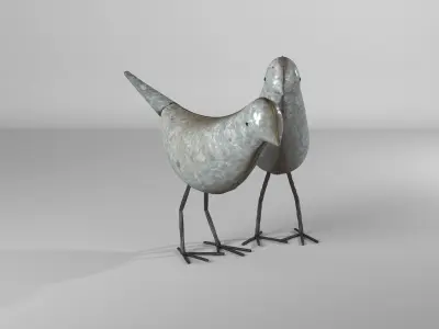 Gardner Bird Figurine Animal 3D model