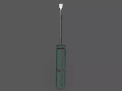 Screw Driver Low-poly 3D model