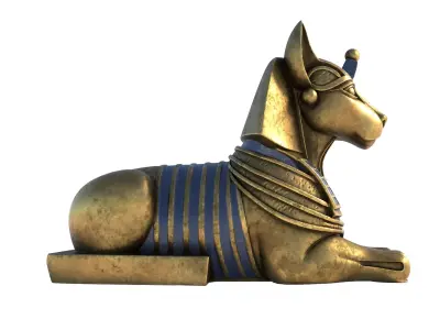 sphinx 4 Low-poly 3D model