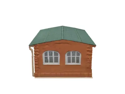 Model Train Shed 3D model