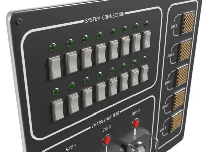 Small Control Panel 1 3D model
