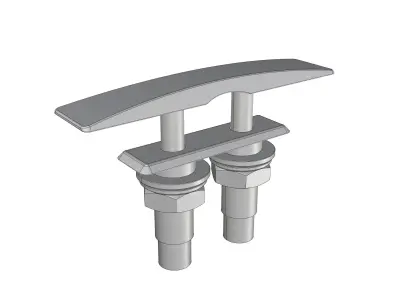 Osculati Style Folding Cleat 158mm 3D model