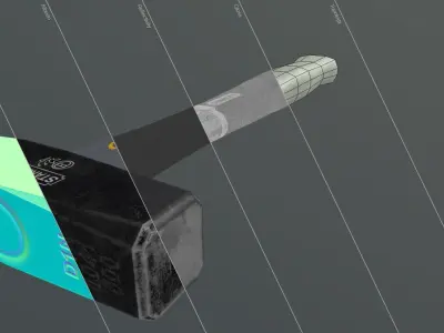 Hammer stanley graphite  low-poly Low-poly 3D model