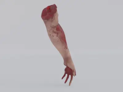 Accident hand Low-poly 3D model
