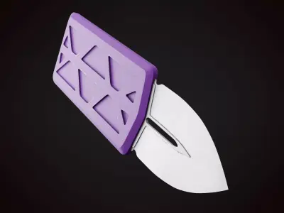 Knife 2 J Low-poly 3D model