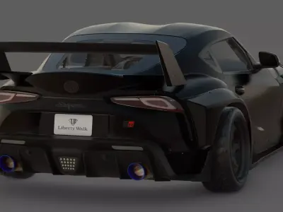 2020 Toyota Supra A90 3D Model  JDM Legend Reborn 3D model
