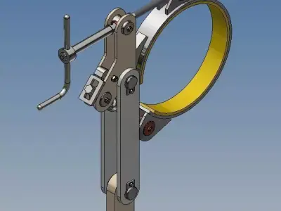 Band brake 250 mm diameter 3D model by domeniutony2