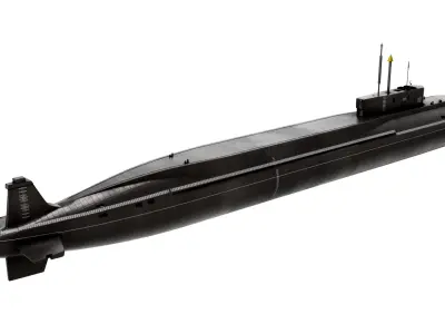 K-549 Knyaz Vladimir Borei-Class Submarine 3D model
