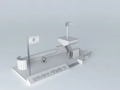 Israeli navy war memorial Free 3D model