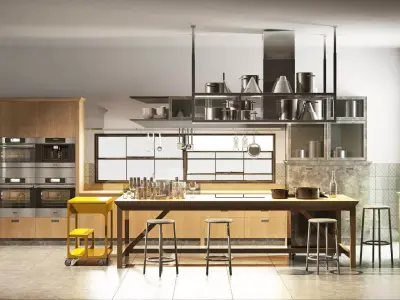 Scavolini diesel social kitchen type 001 3D model