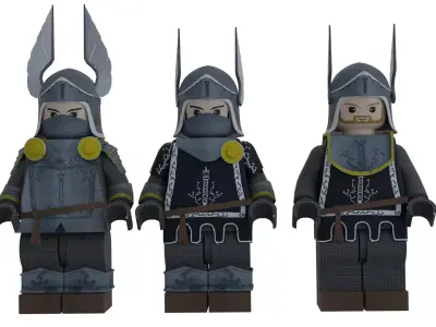 lego knight Free 3D model