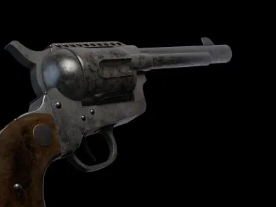 Revolver Colt 45 3D model