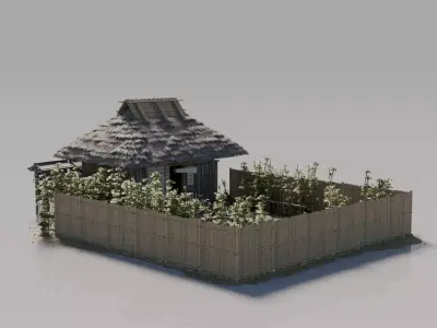 Traditional Japanese House 18 3D model