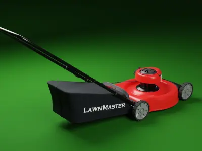 Push Lawn Mower Free 3D model