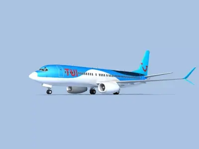 Boeing 737-800 Max TUI fly Deutschland 3D model