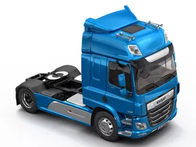 DAF CF BigSpace With Trailer 3D model